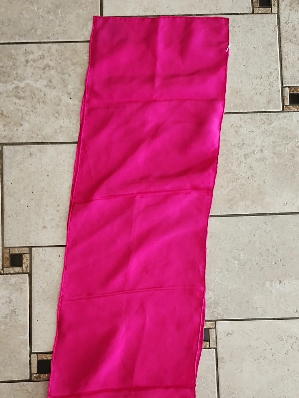 Bright Fuchsia Silk Scarf